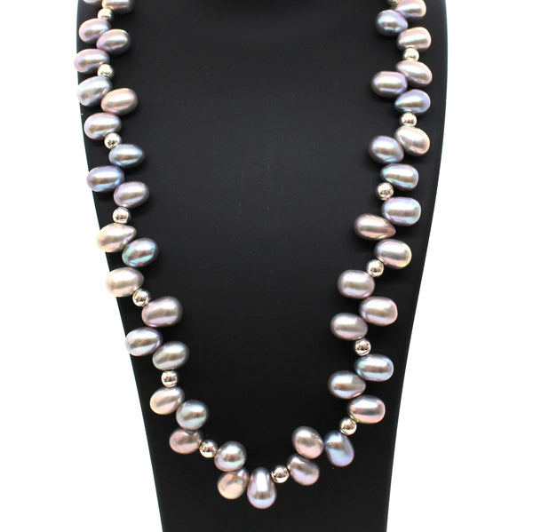 Momo Grey Pearls Necklace - AG Agora Jewellery London