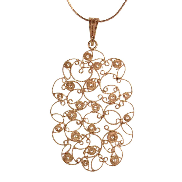 Filigree Adele Pendant - Agora Jewellery London