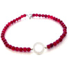 Fuchsia Agate Necklace - AG Agora Jewellery London