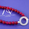 Fuchsia Agate Necklace - AG Agora Jewellery London