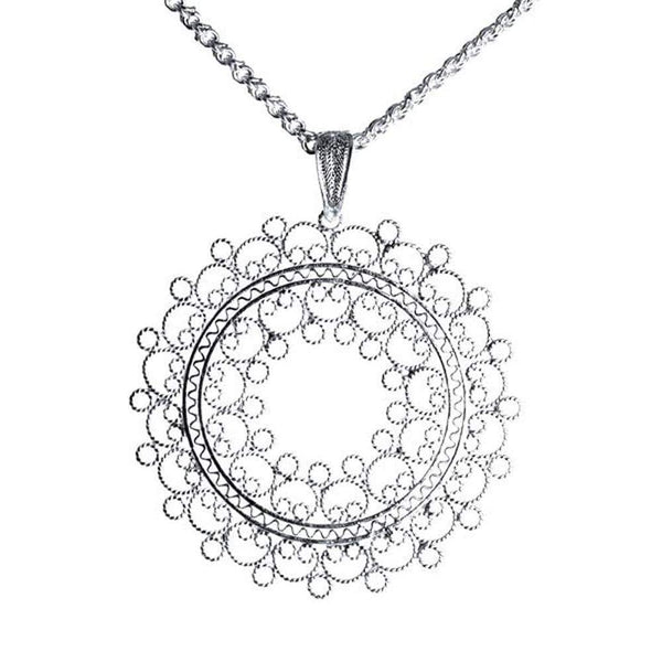Filigree Rosetta Pendant - AG Agora Jewellery London