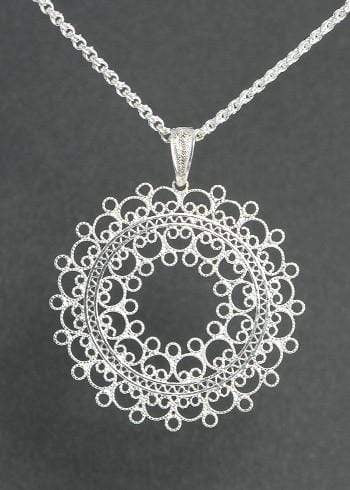 Filigree Rosetta Pendant - AG Agora Jewellery London