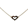 London Gold Heart Necklace - Agora Jewellery London