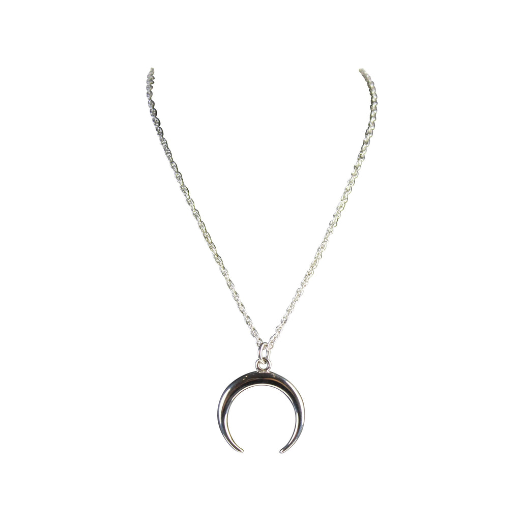 Silver Moon Necklace - Agora Jewellery London