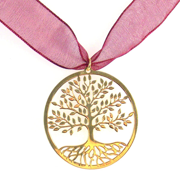 Tree of Life & Silk Necklace - AG Agora Jewellery London