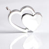 Double Heart Pendant - AG Agora Jewellery London
