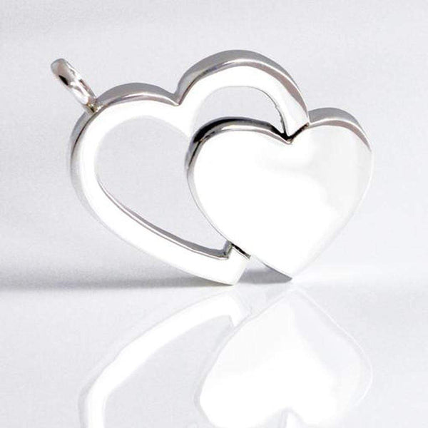Double Heart Pendant - AG Agora Jewellery London
