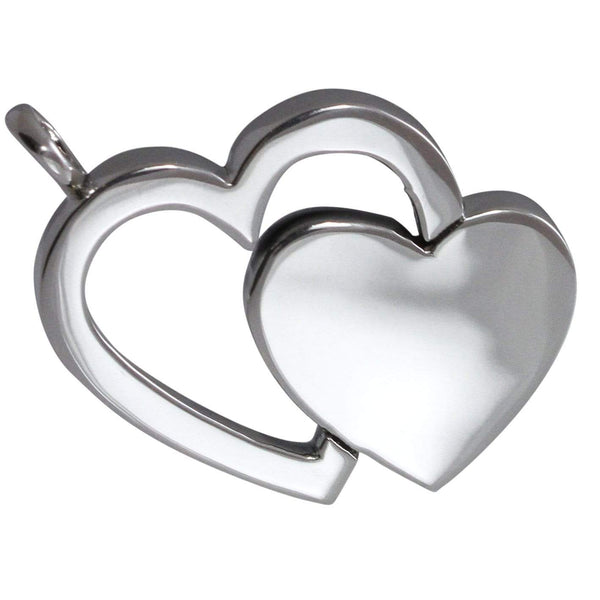 Double Heart Pendant - AG Agora Jewellery London