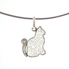 Filigree Cat Pendant - AG Agora Jewellery London