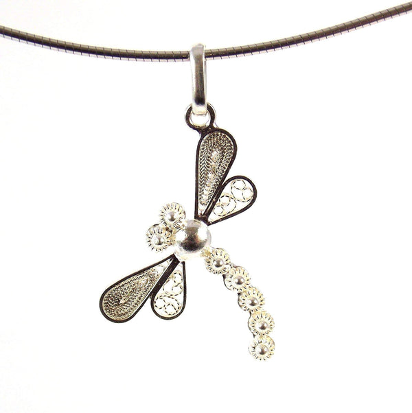 Filigree Dragonfly Pendant - AG Agora Jewellery London