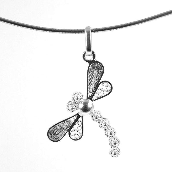 Filigree Dragonfly Pendant - AG Agora Jewellery London