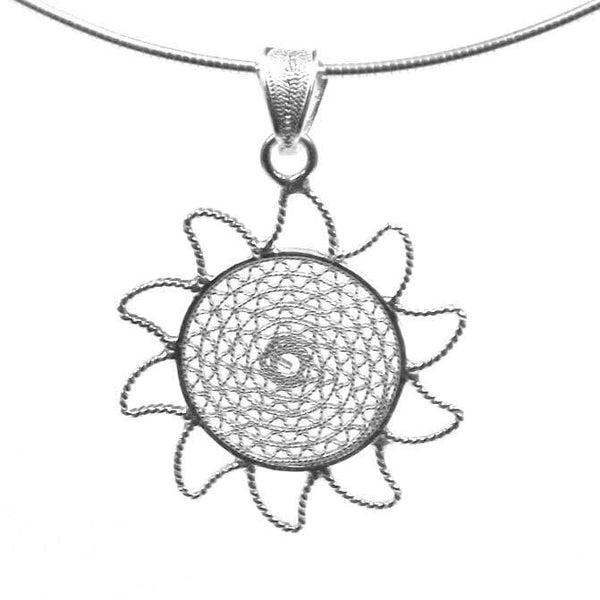 Filigree Dream Sun Pendant - AG Agora Jewellery London
