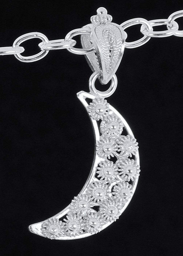 Filigree Full Moon Pendant - AG Agora Jewellery London