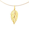 Filigree Gold Leaf Pendant - AG Agora Jewellery London