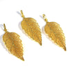 Filigree Gold Leaf Pendant - AG Agora Jewellery London