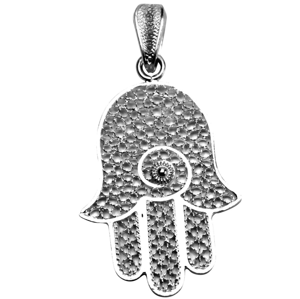 Filigree Hamsa Pendant - Agora Jewellery London