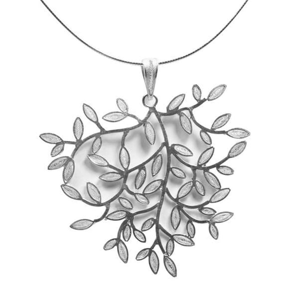 Filigree Oakleaf Pendant - AG Agora Jewellery London