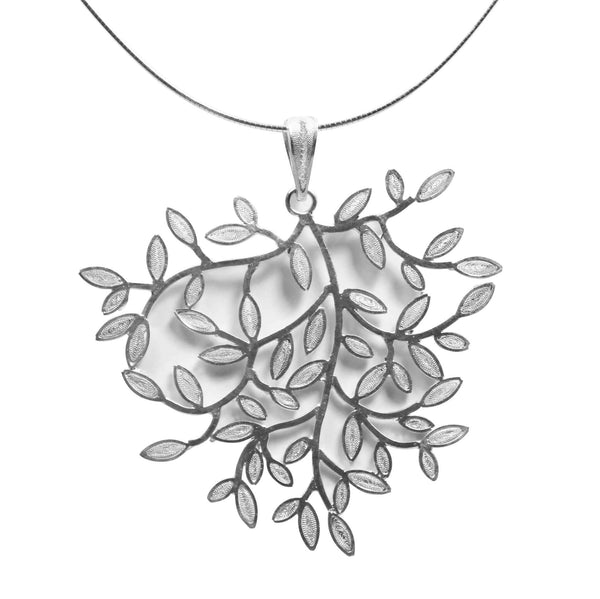 Filigree Oakleaf Pendant - AG Agora Jewellery London