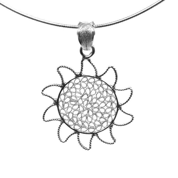 Filigree Sun Pendant - AG Agora Jewellery London