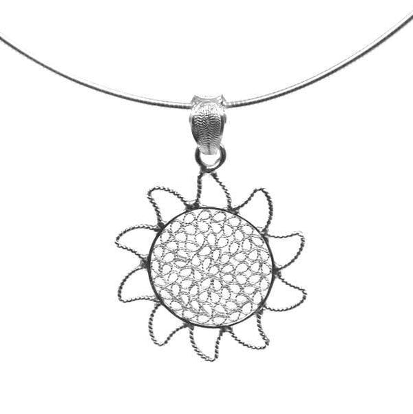 Filigree Sun Pendant - AG Agora Jewellery London