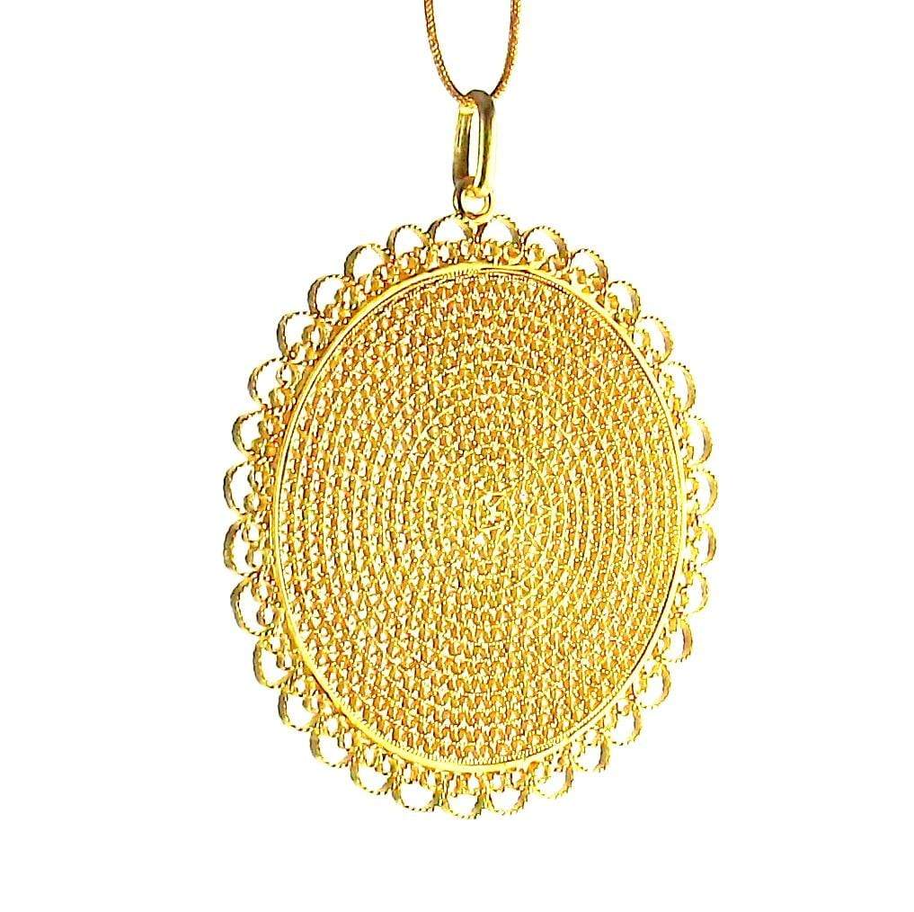 Filigree Sunflower Pendant - AG Agora Jewellery London