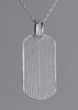 Gilia Dog Tag Pendant - AG Agora Jewellery London
