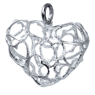 Heart in Heart Pendant - AG Agora Jewellery London