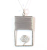 Rectangle Spiral Pendant - AG Agora Jewellery London