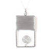 Rectangle Spiral Pendant - AG Agora Jewellery London