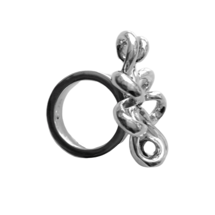 Sterling Silver Heart Ring - AG Agora Jewellery London