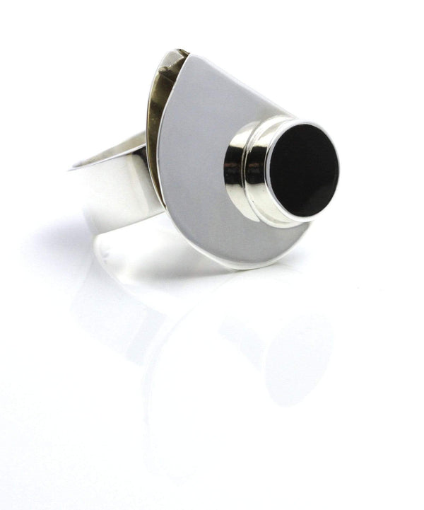 Midnight Black Ring - AG Agora Jewellery London