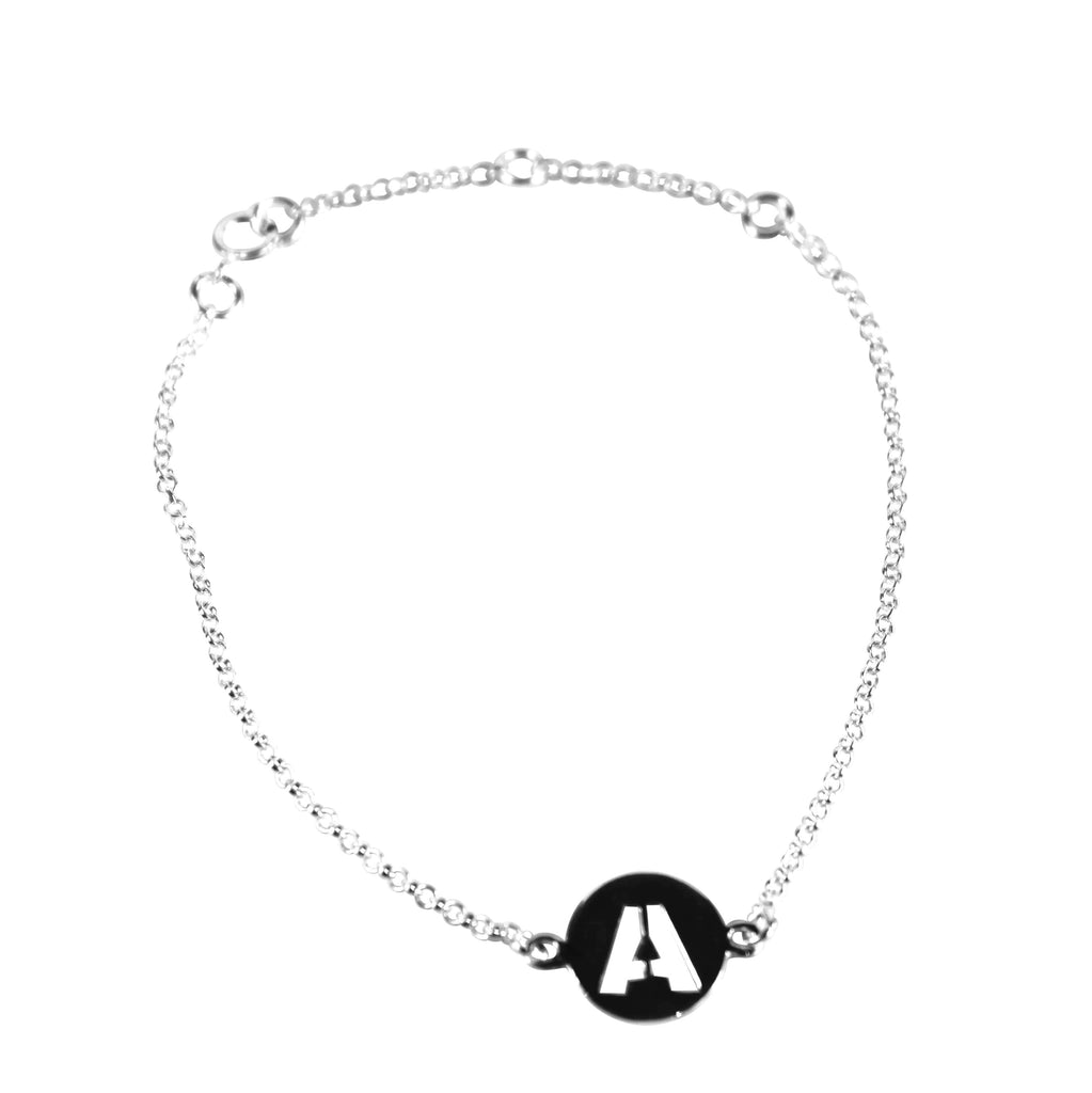 Silver Initials Bracelets - Agora Jewellery London