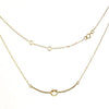 Gold Ribbon Necklace - AG Agora Jewellery London