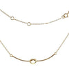 Gold Ribbon Necklace - AG Agora Jewellery London