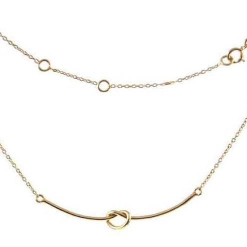 Gold Ribbon Necklace - AG Agora Jewellery London