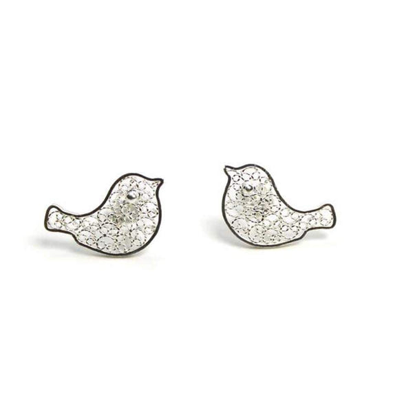 Filigree Robin Earrings - AG Agora Jewellery London