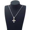 Filigree Cross Pendant Necklace Charm - Agora Jewellery London