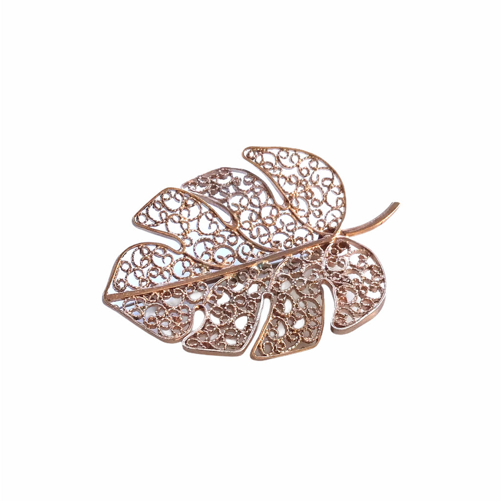 Split Leaf Brooch