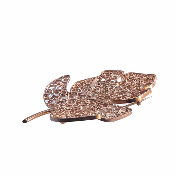 Split Leaf Brooch