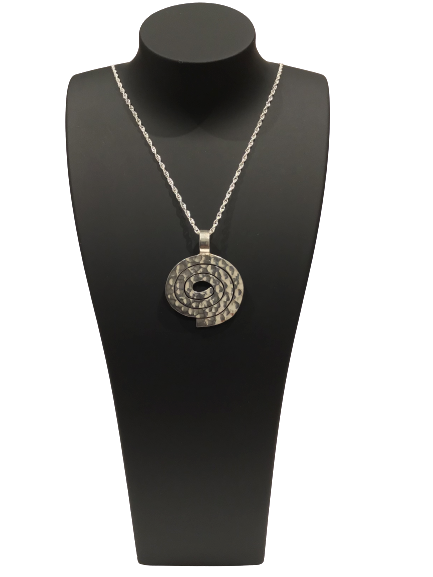 Sterling Silver Spiral Pendant - Agora Jewellery London